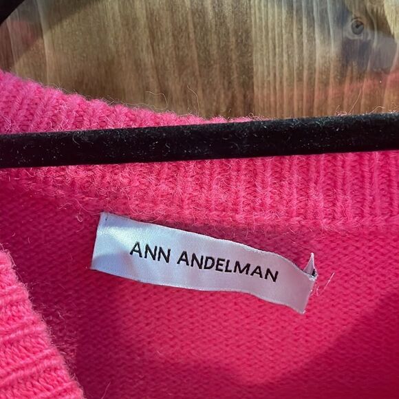 Ann Andelman Pink Knit Distressed Sweater - Picture 3 of 13